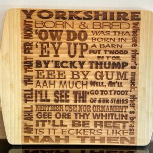 Large bamboo chopping boards - perfect gift for the perfect Yorkshire person